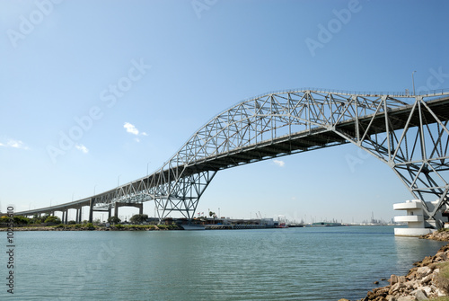 Harbor bridge in Corpus Christi, Texas USA photo