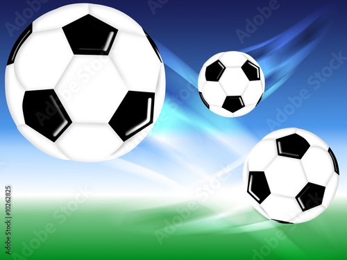 flying soccer football background design