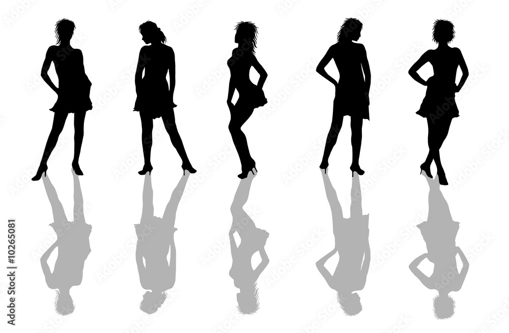 frauen silhouetten frauen silhouetten