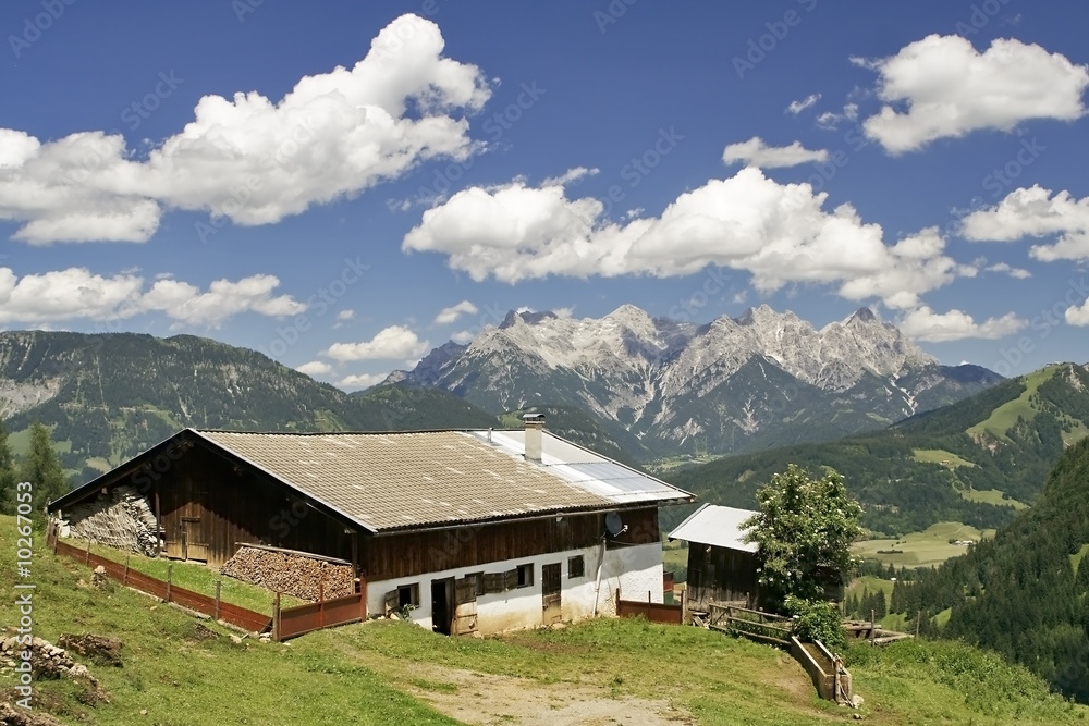 hütte mit aussicht