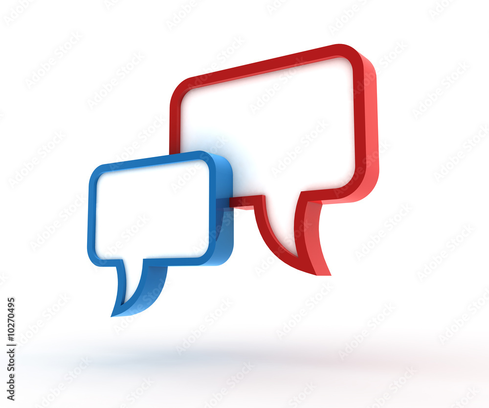 3D speech bubbles 3D speech bubbles