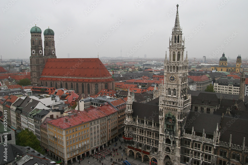 Marienkirche und Neues Rathaus