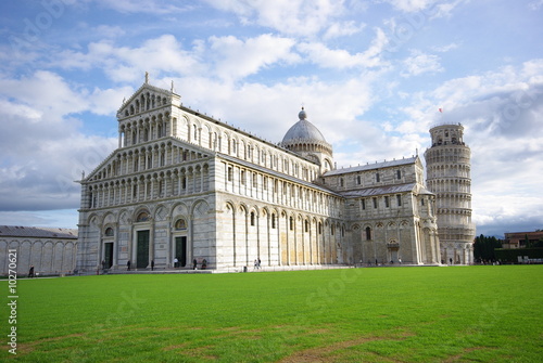 Pisa. Campo dei Miracolli: il Duomo e la Torre Pendente 1 Fototapet
