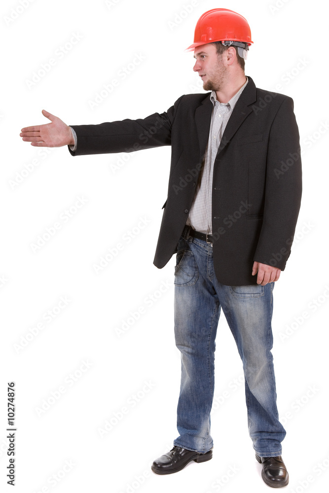 architect isolated on white background architect isolated on white background