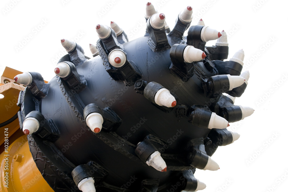 Fototapeta premium Great mining drill bit of coal digger