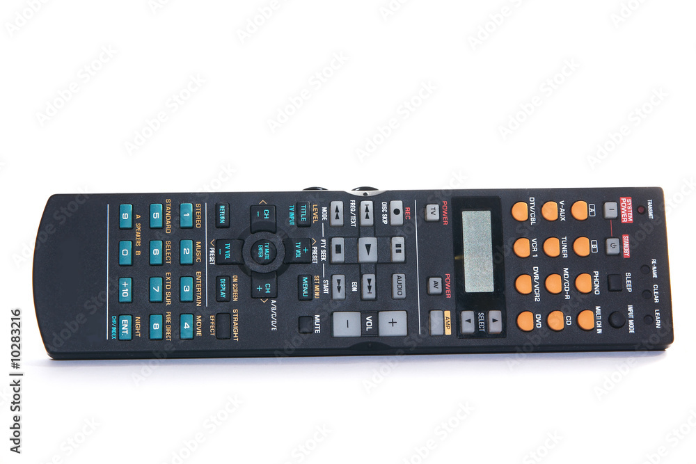 Remote control over white background Remote control over white background
