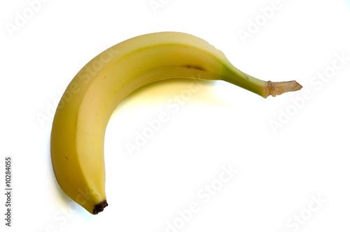 Photography Health Food: Banana on White