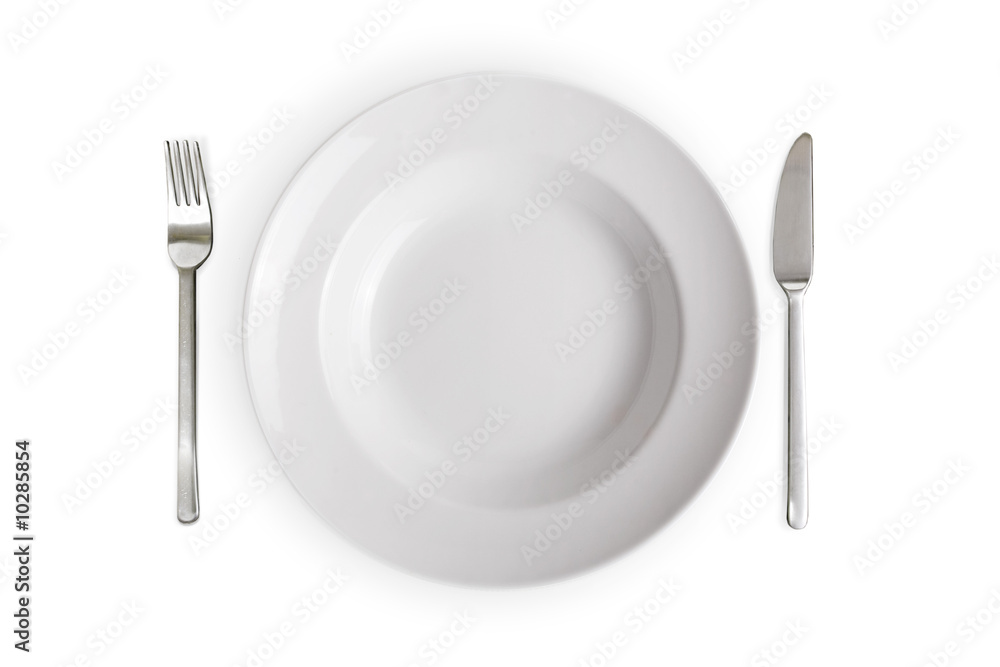 empty white dish isolated on white background empty white dish isolated on white background