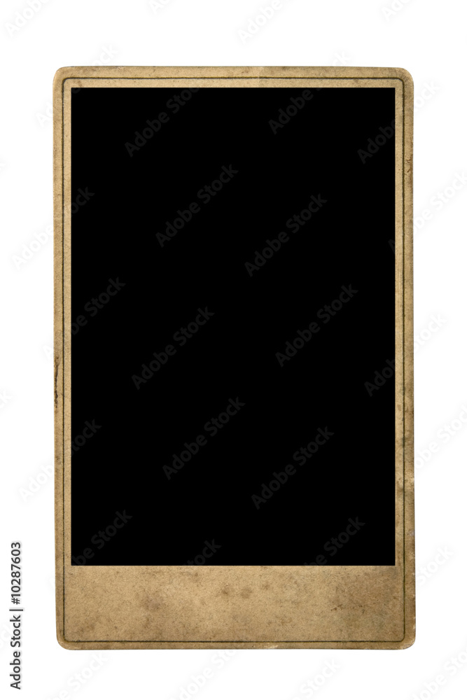 old photo frame isolated on white old photo frame isolated on white