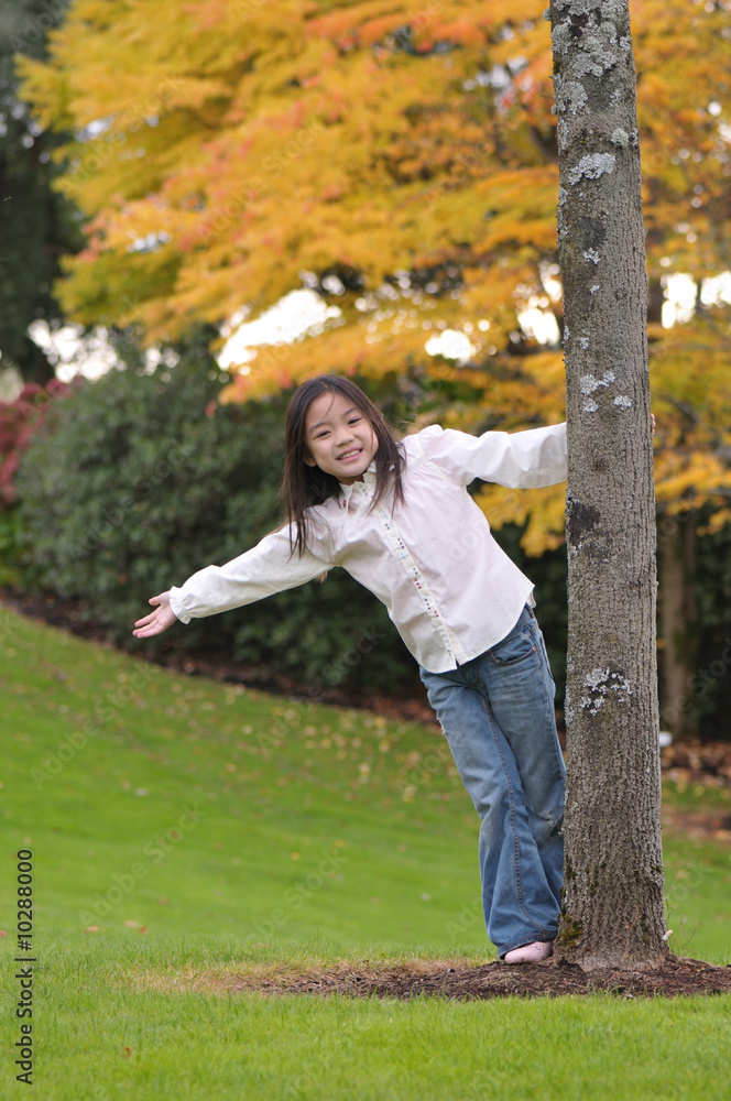 Happy Chinese girl posed for a photo shoot Happy Chinese girl posed for a photo shoot