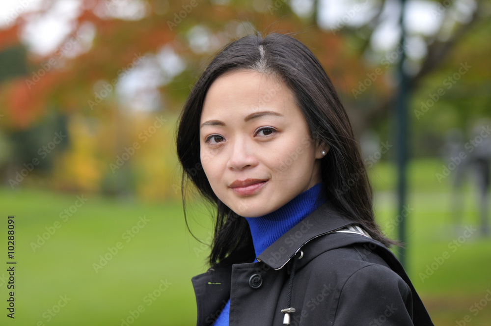 Fototapeta premium An attractive Chinese woman