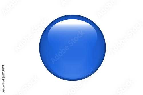 Aqua Button Blau