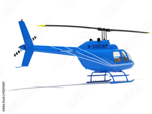 helicopter isolated on a white background