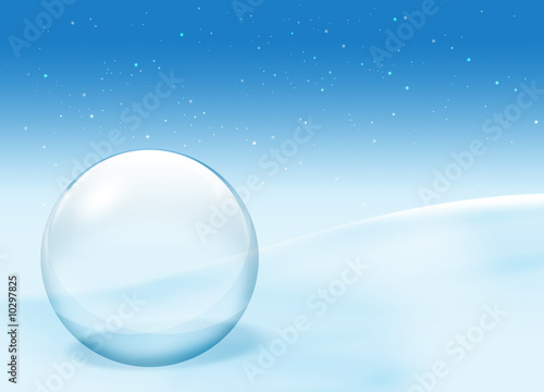 Bubble on snow