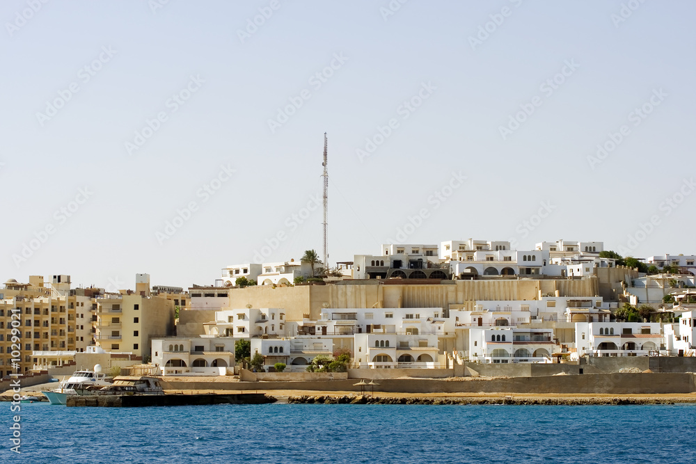 The expanding part of Sekalla in Hurghada Egypt