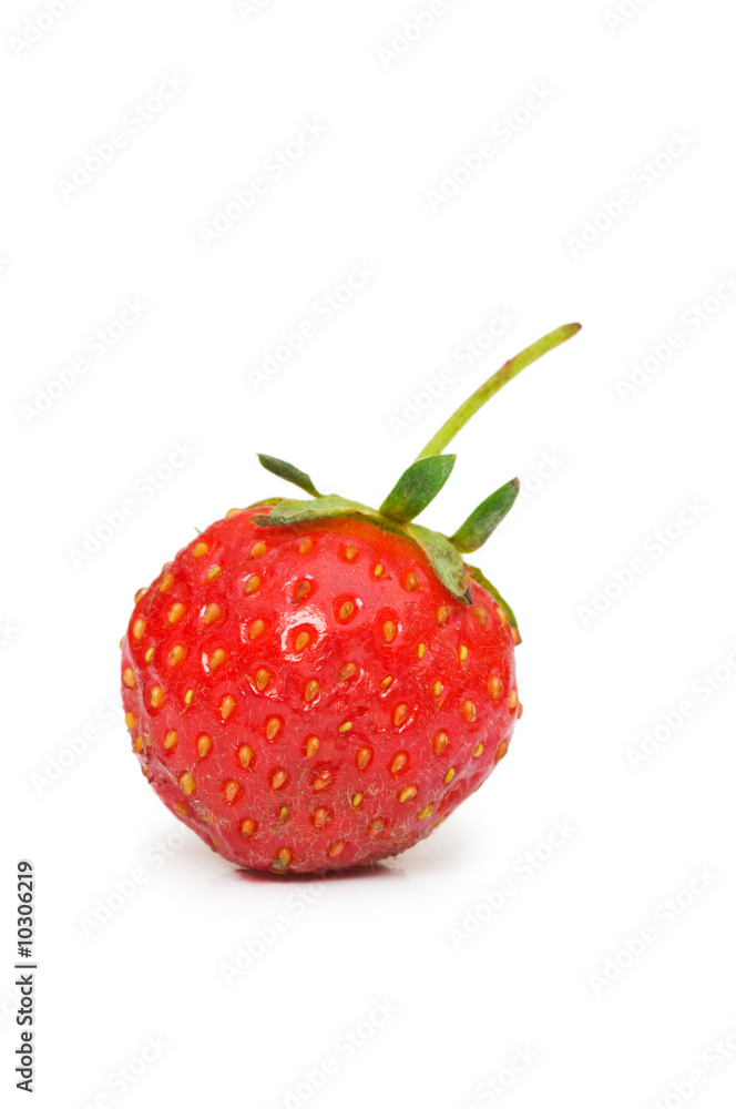 Red strawberries isolated on the white background Red strawberries isolated on the white background