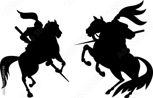 Knight silhouettes