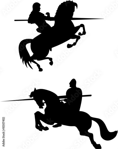 Knight silhouettes