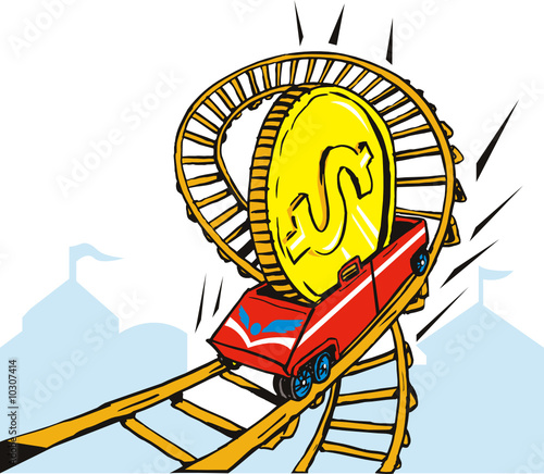 Money on rollercoaster ride