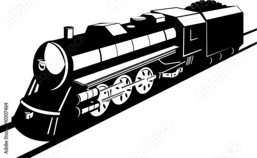 Steam train locomotive