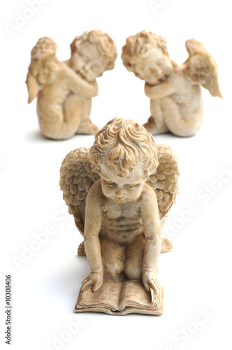 Three angelic cherubs