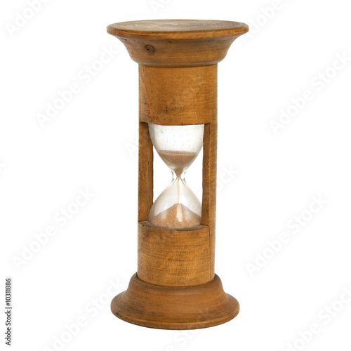 Small wooden hourglass