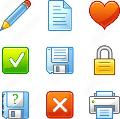 Document web icons, alfa series