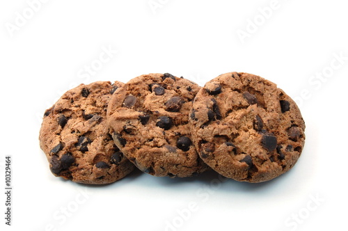 sweet cookies isolated on a white background