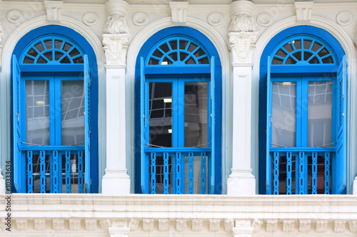 Fensterfront fotografiert in Singapur, Oktober 2008