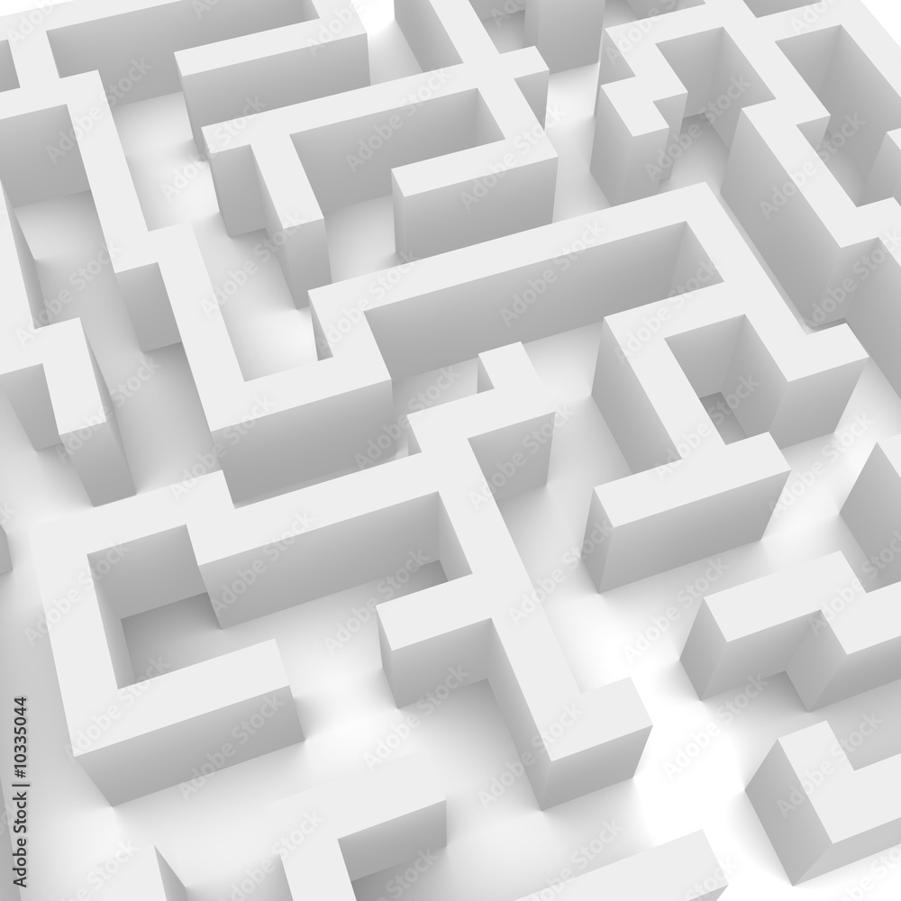 Labyrinth illustration. 3d rendered image. Labyrinth illustration. 3d rendered image.