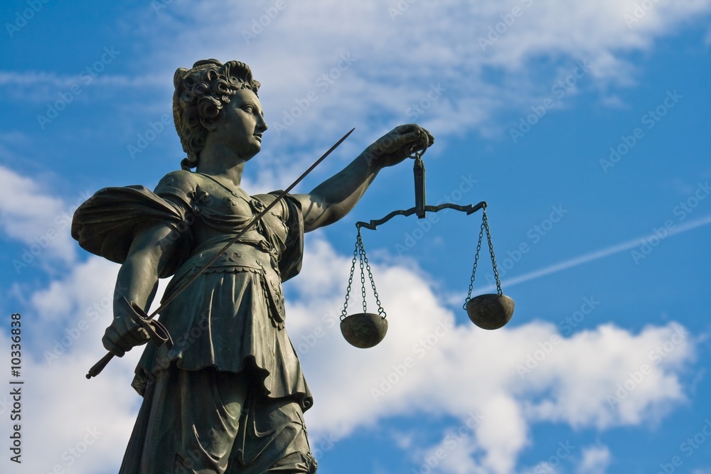 Statue of Lady Justice in Frankfurt, Germany