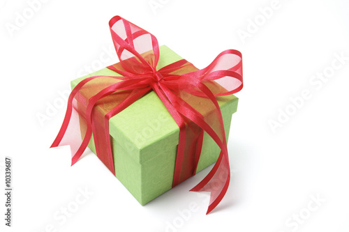 Gift Box on Isolated white Background © Silkstock