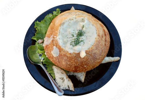 Plakat w ramie Clam chowder
