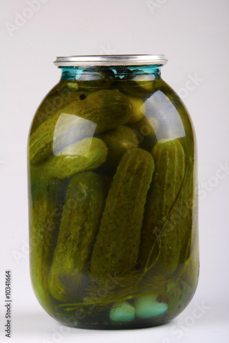 pickles in a container