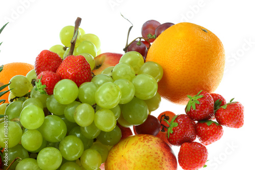 Fruit isolated on a white background.