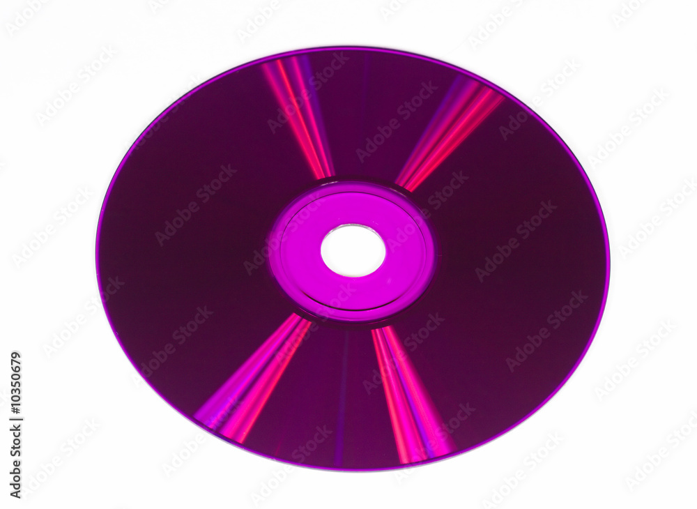 colored compact disk isolated on white colored compact disk isolated on white