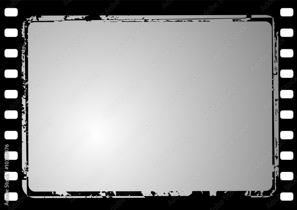Editable vector background - grunge film frame Editable vector background - grunge film frame