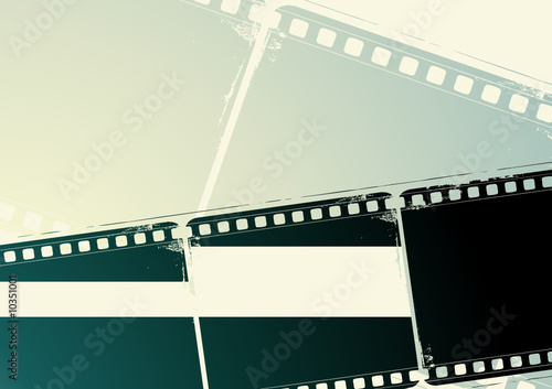 Editable vector background - grunge film frame