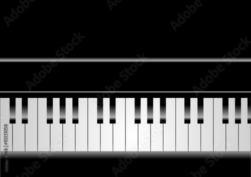 Editable vector piano background