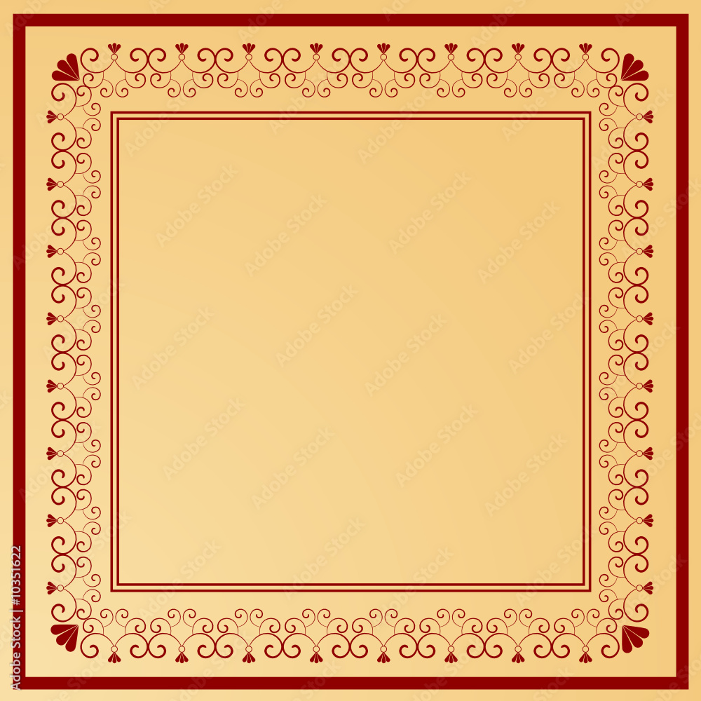 Editable vector decorative frame Editable vector decorative frame