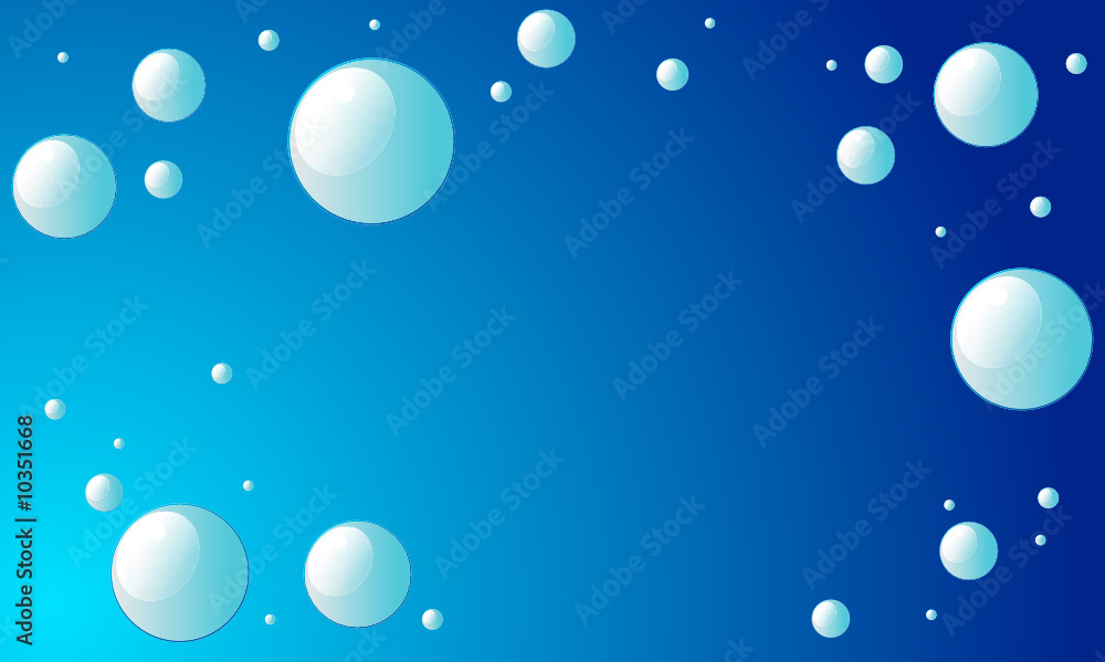 Editable abstract vector bubbles background
