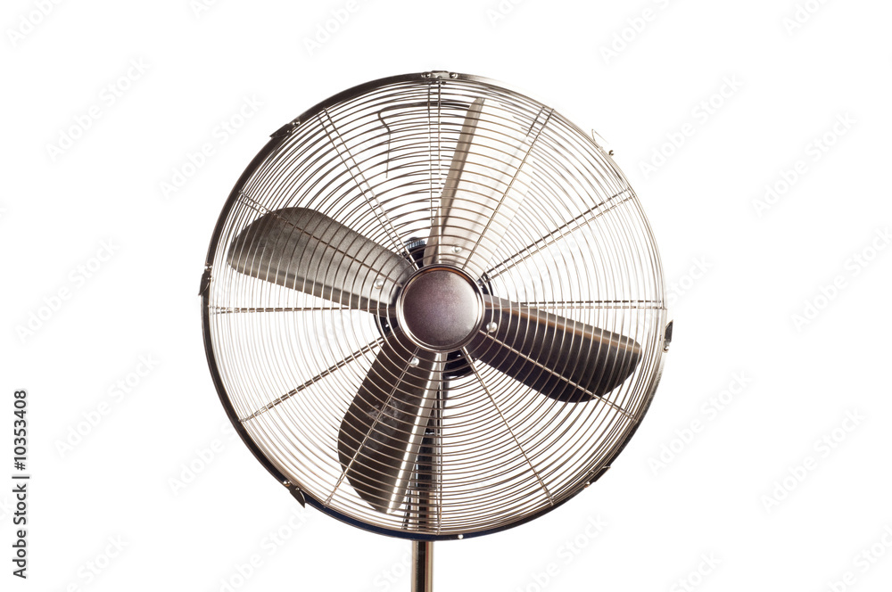 Electric fan isolated on  the white background