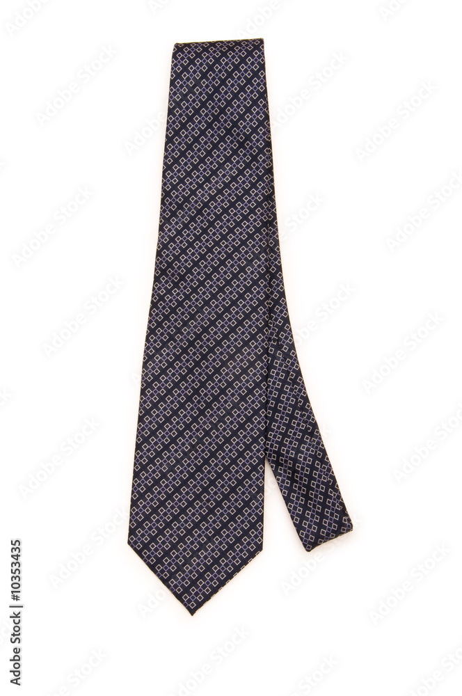 Dark tie isolated on the white background Dark tie isolated on the white background