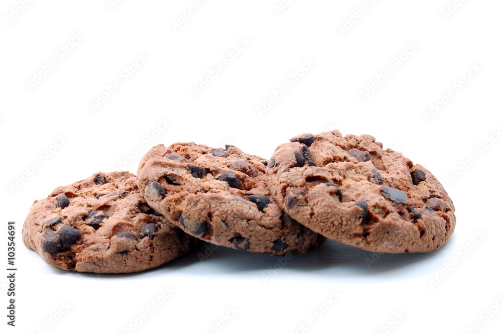 sweet cookies isolated on a white background