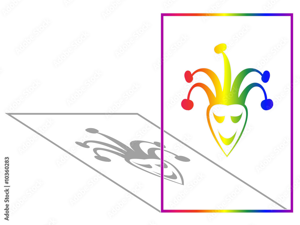 Naklejka premium Joker transparent