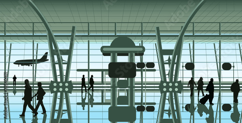 people at the airport