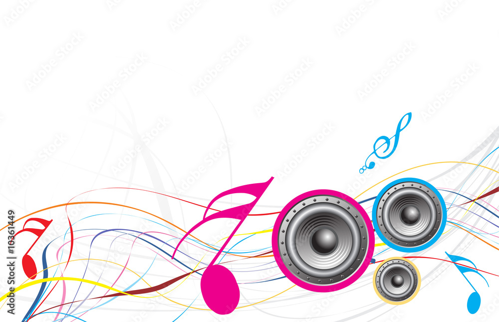 Obraz premium Music wave theme..