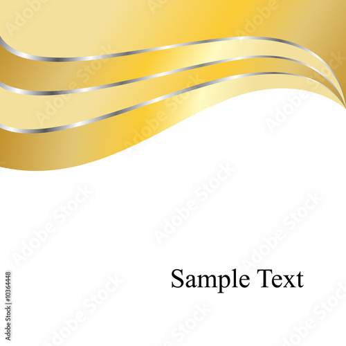 Golden swirls with room for text