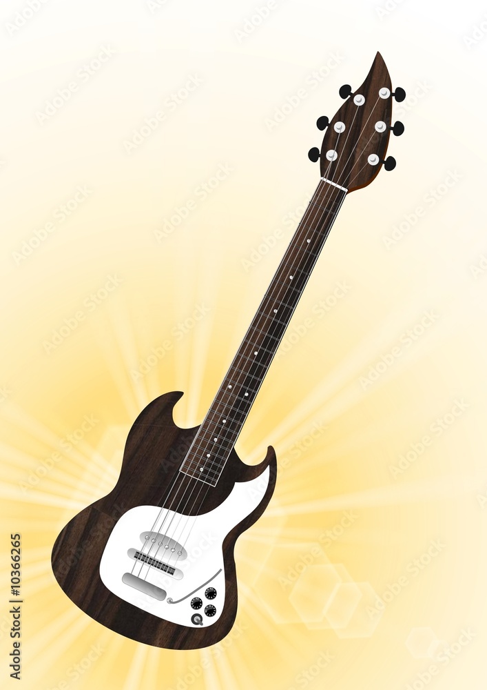 guitare électrique Stock Illustration | Adobe Stock