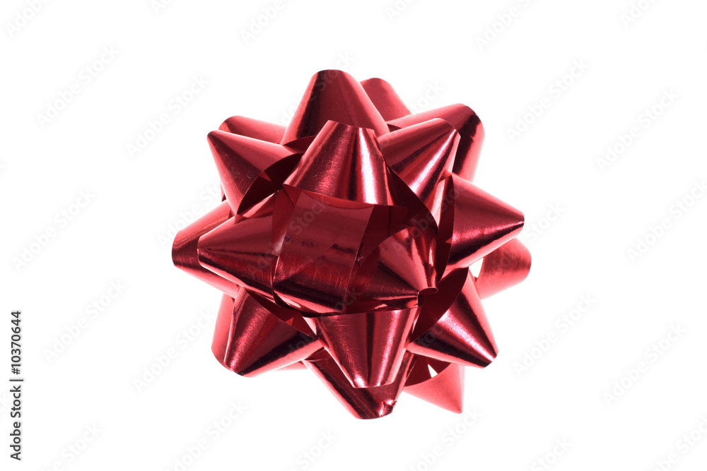 shiny bow, photo on the white background shiny bow, photo on the white background